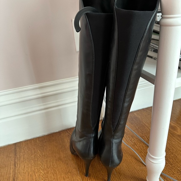 Stuart Weitzman side zipper high heel boots - Picture 3 of 16